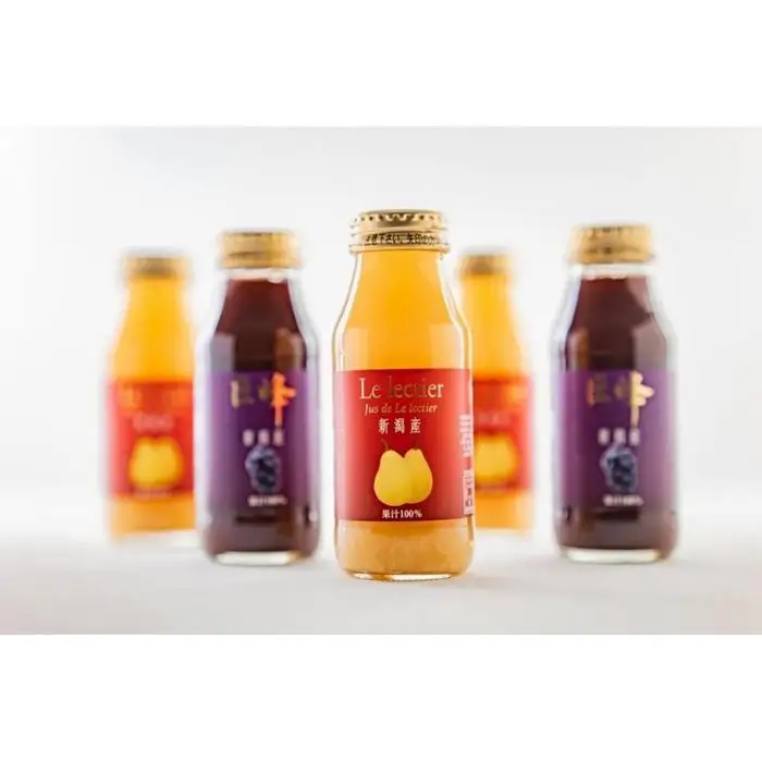 ルレクチェジュース１８０ｍｌ×3と巨峰ジュース１８０ｍｌ×2本セット
