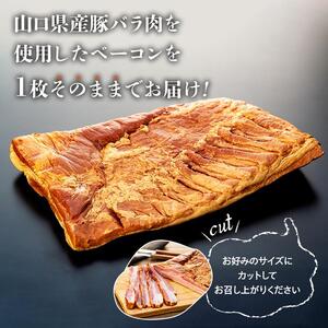 原木 ベーコン 鹿野高原豚 ブロック 1枚 2.5kg