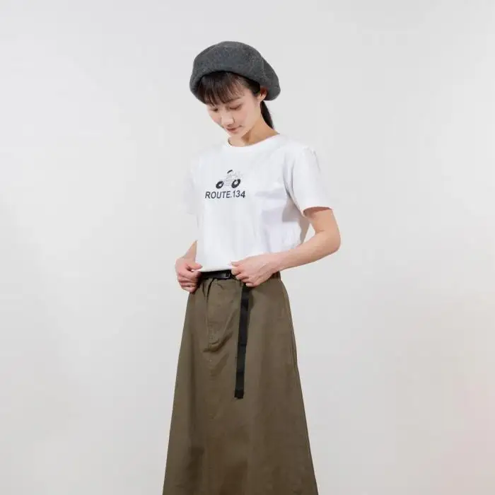 《1》【KEYMEMORY 鎌倉】ルート134イラストTシャツ WHITE