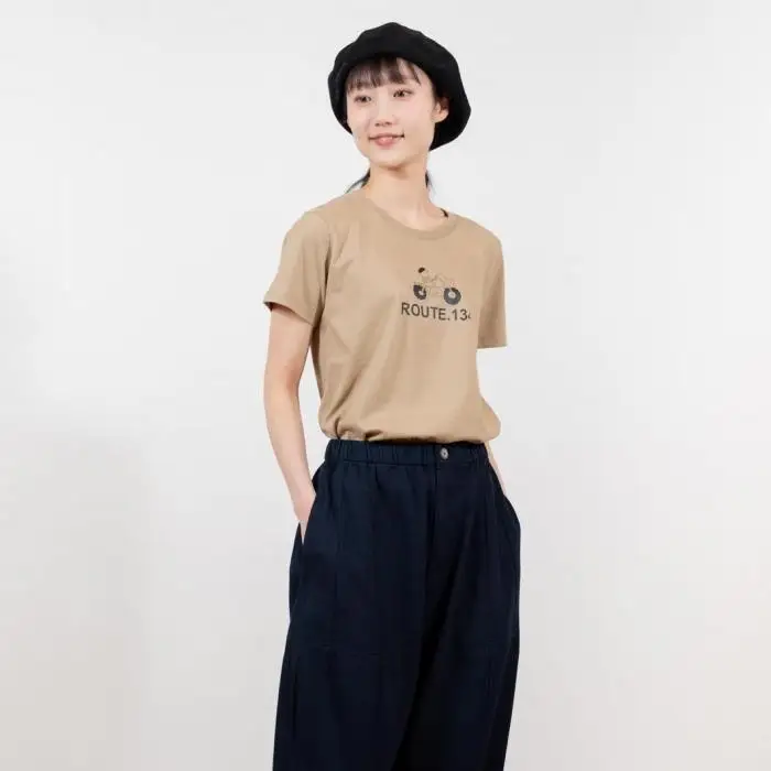 《2》【KEYMEMORY 鎌倉】ルート134イラストTシャツ BEIGE