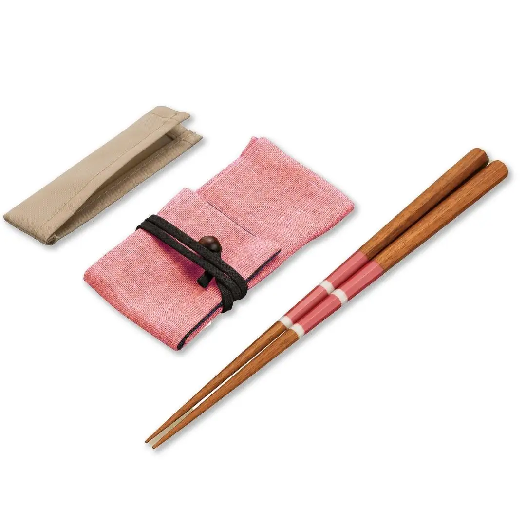 携帯用八角箸 紫檀(箸袋付) 225mm 22.5cm 燕三条製 ものづくり [マルナオ]  【039S006】