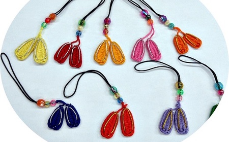 福祉応援品！旅の安全祈願 足摺わらじストラップ（１本入） 【R00765】