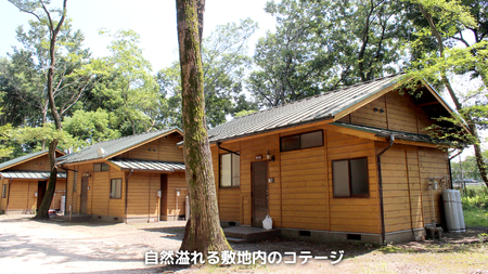 八千代グリーンビレッジ コテージ 平日利用 8人棟 【 平日宿泊 ＋ 温泉入浴券 ＋ お買物券 】 セット 憩遊館 体験 限定 温泉 レジャー [AN009ya]