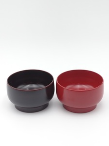 川連漆器 如月夫婦椀 漆器 漆器 【(株)阿部健吉商店】[H5-5303]