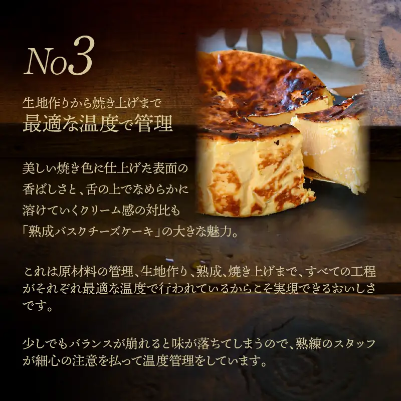 熟成バスクチーズケーキ ケーキ スイーツ 北海道_H0041-100