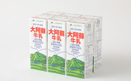 大阿蘇 牛乳 1L 紙パック 6本入 合計6L ミルク 成分無調整 