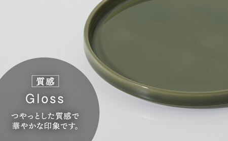 【美濃焼】StackStock なごみの色目（Gloss）プレートM/L 4点 セット Matcha Green × Azuki Brown【城山製陶所】食器 皿 小皿 醤油皿 薬味皿 ケーキ皿 取り皿 インテリア アクセサリートレイ スタッキング グリーン ブラウン 緑 茶 磁器 シンプル おしゃれ レンジ対応 食洗機対応 送料無料[MCK054]