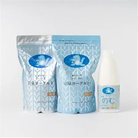 岩泉ヨーグルト(加糖・プレーン1000g各1袋)、岩泉のむヨーグルト720ml×1本_卵・乳製品 ヨーグルト    卵・乳製品   たまご タマゴ 玉子_【配送不可地域：離島】【1419785】