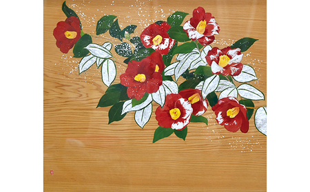 絵画　「日本画」花⓵ 日展出品受賞経験者が描いた一品です(^-^)v 日本画 花を描く | 株式会社誠文堂新光社