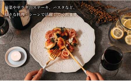 【切り紙作家とコラボ】有田焼 樹葉蕾花 プレート パステルアイボリー 1枚 皿 盛皿 切り紙 矢口加奈子 パスタ皿 器 白 ホワイト ワークショップワイズケイ 35000円 3.5万円 A35-472