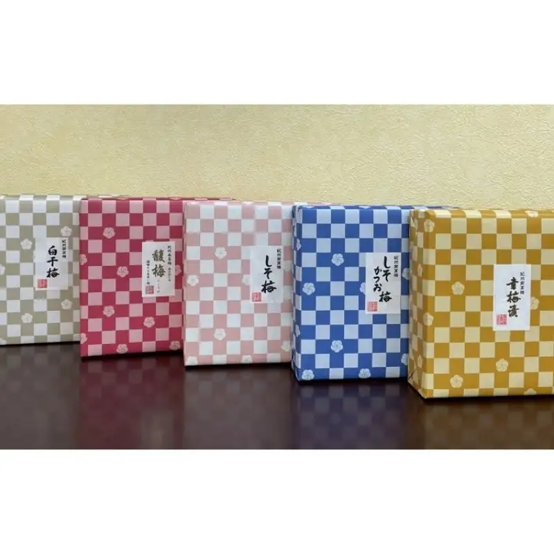 紀州南高梅 梅干5種食べ比べセット計1kg（幸梅漬200g・しそかつお梅200g・白干梅200g・馥梅200g・しそ梅200g）  / 田辺市 紀州南高梅 南高梅 梅干し 梅干 梅 うめ 肉厚 お米 おにぎり 焼酎 梅酒 健康  しそ かつお はちみつ 白干し【ikm020】