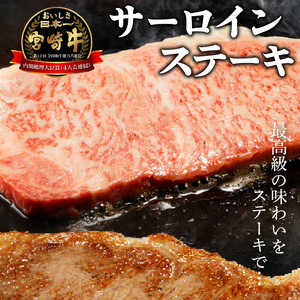 宮崎牛 サーロインステーキ800g N0140-YC716
