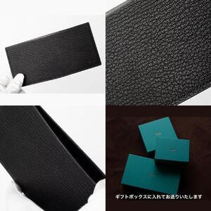 札入れ 茶利八方革の薄型 本革 手縫い 財布