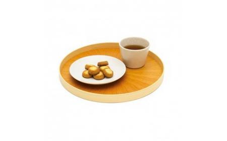Round Rays Tray S ケヤキ Zelkowa  ｜トレー プレート お皿 皿 食器 インテリア