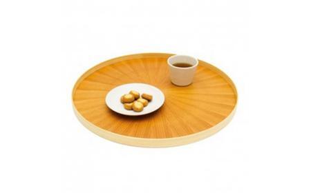 Round Rays Tray L ケヤキ Zelkowa  ｜トレー プレート お皿 皿 食器 インテリア