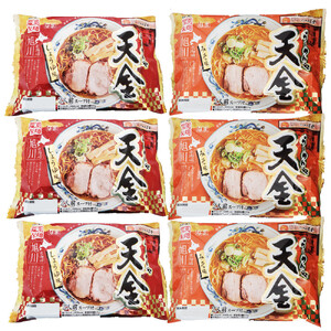 藤原製麺 製造　旭川ラーメン 天金生ラーメンセット ( 天金醤油、天金味噌 )各2袋入り×3袋 ｜ ラーメン 北海道_02903