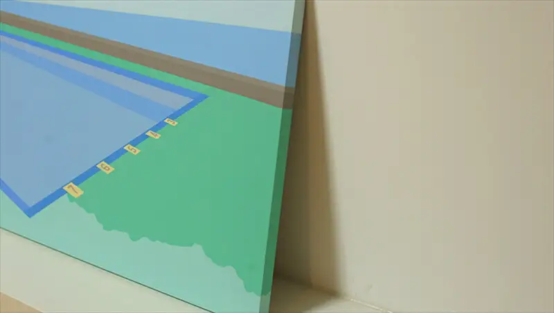 原画【お家に帰ろう】オリジナル風景画　 ペインティング　小田原出身在住イラストレーターの作品　心象風景　子供の頃見た風景　海　空　山 アート アート 