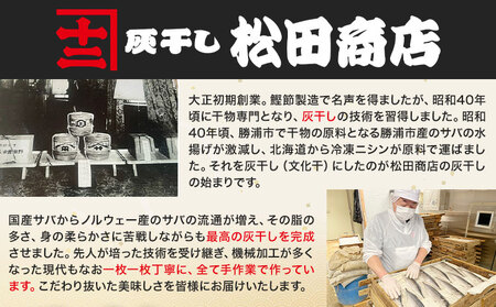 勝浦松田商店 灰干しさば ノルウェー産 選べる 内容量 Lサイズ 約240g 6枚入《30日以内に出荷予定(土日祝除く)》千葉県 勝浦市 真空包装【配送不可地域あり】