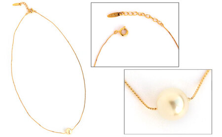【ギフト対応可】一粒パールネックレス(カラー：ゴールド)【043-006-2】パール ネックレス アクセサリー ジュエリー 上品 フォーマル ギフト プレゼント ラッピング