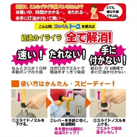 灯油ポリタンク専用コック「コッくんトーユ」18L用専用スタンドセット_雑貨   _【1414009】