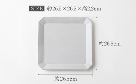 【美濃焼】DesPres-デプレ- 八角 プレートL WHITE 2枚セット｜食器 皿 食器セット お皿セット ワンプレート ランチプレート 美濃焼 インテリア おしゃれ 陶器 パスタ サラダ パスタ皿 国産 アンティーク風 くすみ【丸新製陶】[MAM005]