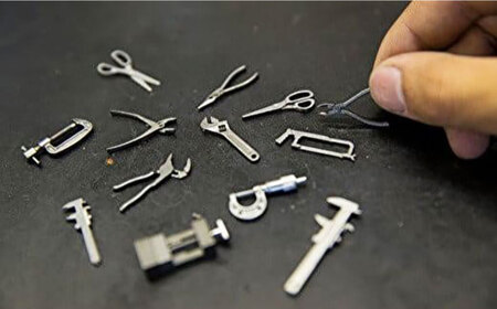 ミニチュア 工具 小さくても本物のように動く マイクロツールセット  [BACE007]