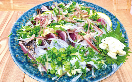 魚市場 の目利きが 厳選 本場 高知 の カツオのタタキ 約500g（ スライス済み タレ付き 血合い抜き ） 冷凍 海鮮 海の幸 魚 魚介 かつお カツオ 鰹 たたき タタキ 新鮮 ごちそう おかず 高知県 四万十市 四万十 しまんと 26-610