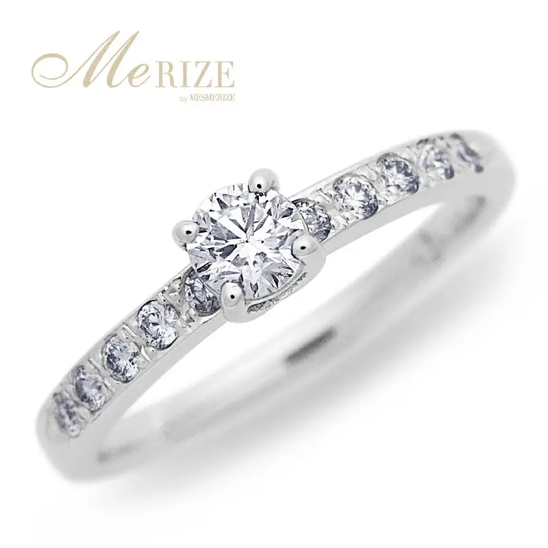 指輪 天然ダイヤ 0.37ct up～0.40ct【プラチナ950】r-306（KRP）N07-1410