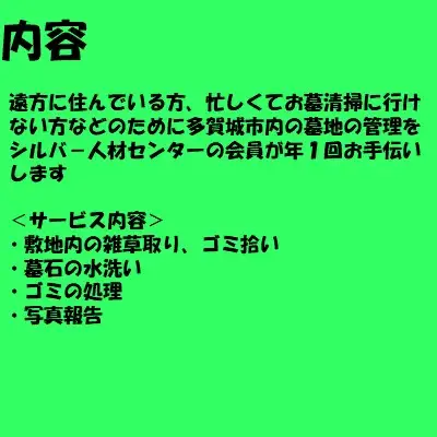 お墓清掃サービス　A　【04209-0090】