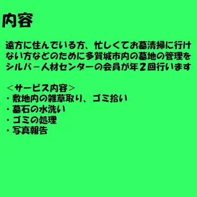 お墓清掃サービス　B　【04209-0091】