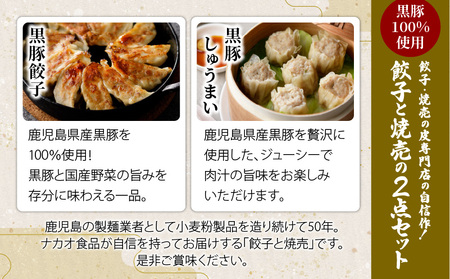 餃子・焼売の 皮専門店 の自信作！ 餃子 と 焼売 の 2点 セット K033-005 肉 豚肉 惣菜 総菜 冷凍