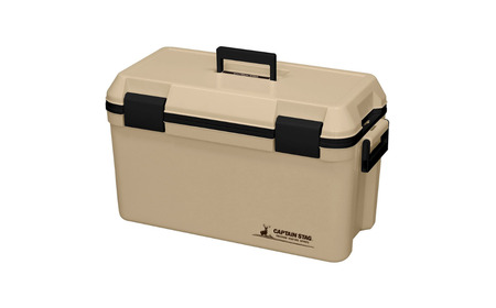 シャルマン クーラーボックス 35L ベージュ アウトドア キャンプ キャプテンスタッグ クーラー