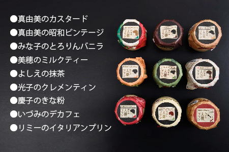 佐賀の人妻プリン 神埼市ふるさと納税限定詰合せ 9種味くらべ(H034110)