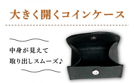 牛革 カード入れ付き コインケース  （キャメル/ブラック） ＜グッピーサウンド＞ [CEV006] コインケース カード入れ