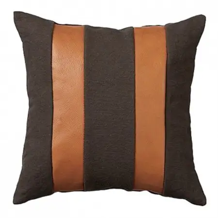 Combination Cushion Stripe ブラウン×キャメル【SWOF】_雑貨・日用品  家具・インテリア _【1426398】