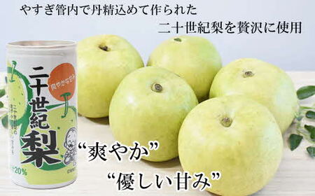 梨ドリンク 190g×30缶【ナシ 梨 二十世紀梨 20世紀 果汁 20% 果汁入り飲料 缶 さっぱり 爽やか 飲みやすい 大容量 おすそ分け ドリンク ジュース 飲料 みずみずしい 夏 フルーツ さわやか 甘み プレゼント ギフト 贈り物 贈答用 ご自宅用 島根県 安来市】