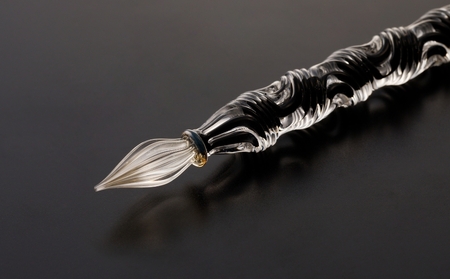 【ガラスペン】オールひねり 軸径11mm (カラー：2層(黒))_0162-002-T05-6