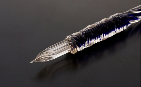 【ガラスペン】オリジナルひねり 軸径12mm (カラー：２層(紺))_0162-006-T05-5