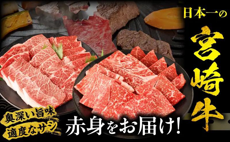 牛肉 宮崎牛 ウデ・モモ 赤身 焼肉 1kg 牛肉