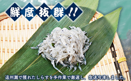【数量限定】浜松生しらす（冷凍）100g×4パック 魚貝類 海の幸 海鮮 冷凍しらす 鮮度がいい 厳選生しらす 冷凍生しらす ご飯のお供 しらす丼 海鮮丼 