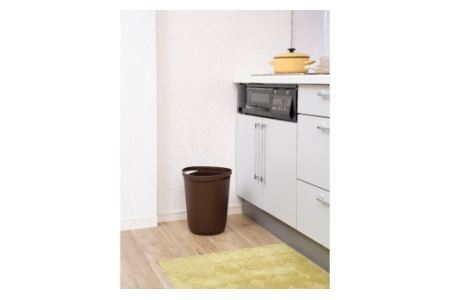 【エコマーク認定】トヨテック　ダストボックス（ゴミ箱）２個（白・茶）セット