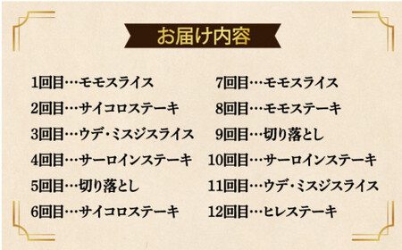 【12回定期便】長崎和牛満喫定期便 牛肉切り落とし [DAR039] 牛肉定期便
