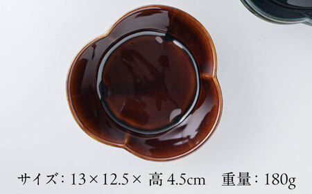 【美濃焼】 asumi(彩澄) 13cm 花型小鉢(大) 箱入り 4個セット 78193498 瑞浪市 / やまに 食器 皿 リサイクル [AZCR018]