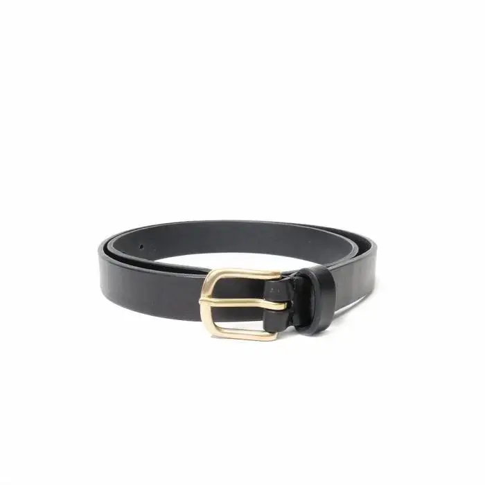 MASSTARD -SADLE LEATHER BELT- BLACK　Size：2