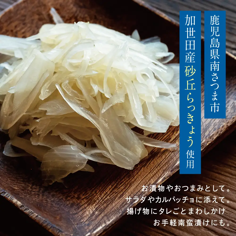 【鹿児島県産】スライス白宝らっきょう 8袋 惣菜 らっきょう漬 らっきょう 漬物 甘酢 鹿児島 エスランドル 南さつま市