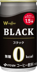伊藤園 コーヒー 「W coffee BLACK」 165g×30本 缶 ブラックコーヒー 無糖 深入り豆 珈琲 飲料 富士市 [sf066-004]