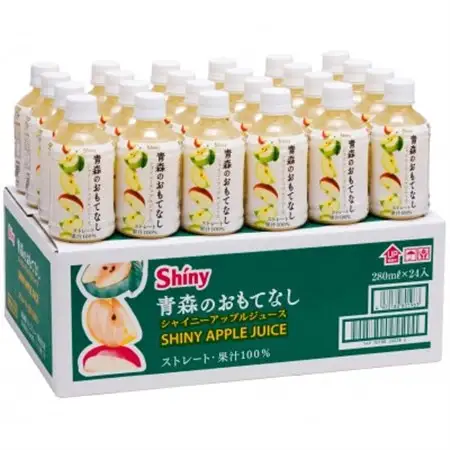 【果汁100%】青森県産りんごジュース24本《シャイニーアップルジュース》_りんご アップルジュース ジュース りんごジュース 林檎 リンゴ 青森県 果汁 100% ストレート 国産 飲料 飲み物 ドリンク 24本 ペットボトル 果物 贈答 ギフト プレゼント 送料無料_【1034334】