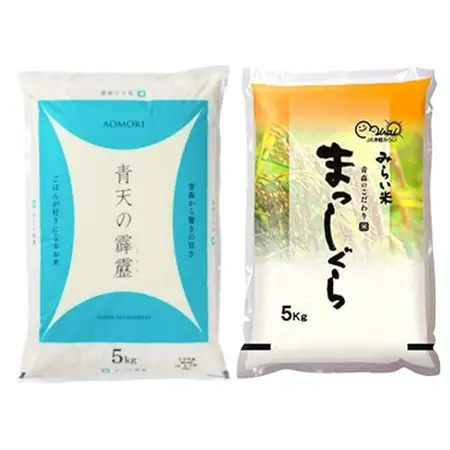 青天の霹靂・まっしぐら　精米　計10kg(各5kg×1袋)_ 精米 米 _【配送不可地域：離島・沖縄県】【1135486】