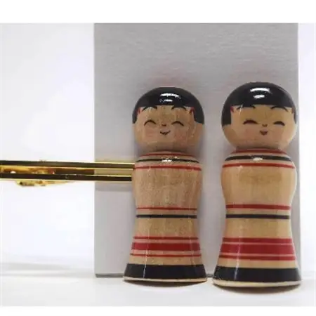 「こけス」ネクタイピン＆帯留め(赤ロクロ線)_装飾品・工芸品     装飾品・工芸品  服飾小物 _【1238402】