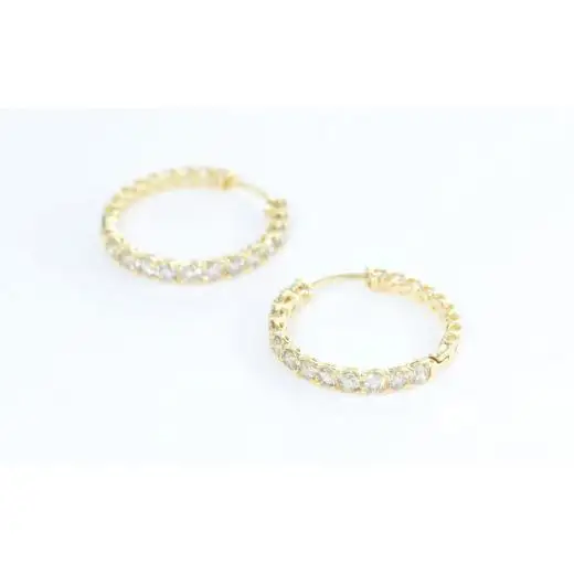 K18YG　ダイヤモンド　ピアス　1.0ct　17783B　K18　D　PE